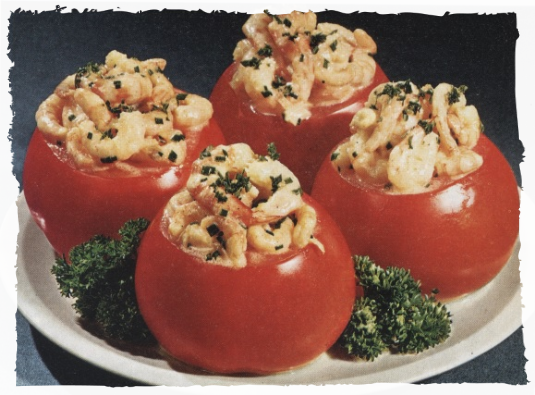 tomates farcies à la crevette